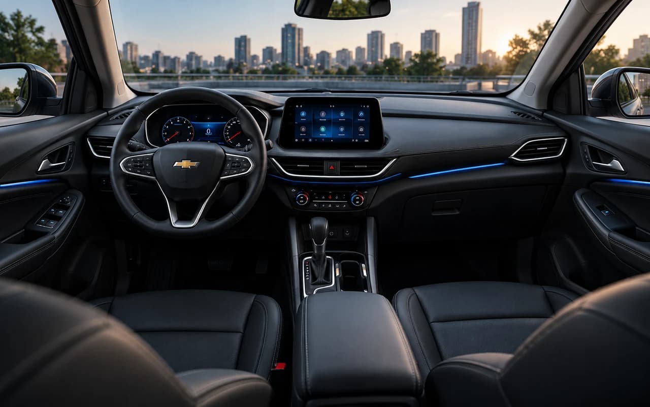 Interior automotivo ilustrativo